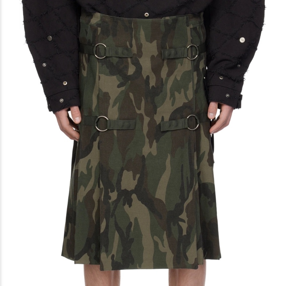 ADSB Andersson Bell Unisex Camouflage Pleated Utility Kilt Skirt